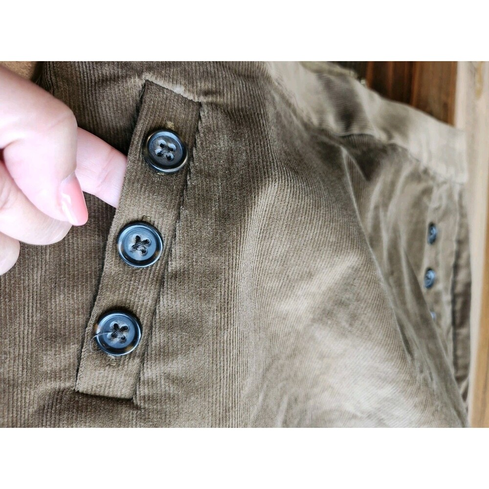 BANANA REPUBLIC NWT Brown Corduroy Mini Skirt Button Pockets 4 Petite MSRP$59.50 - Picture 9 of 12